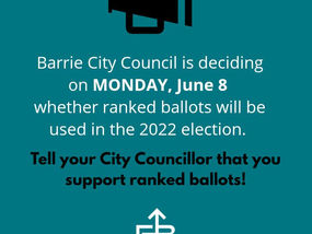 Ranked Ballots - Council votes Monday!