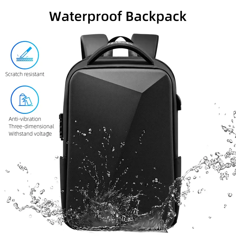 Thumbnail: Fenruien Brand Laptop Backpack Anti-Theft Waterproof School Backpacks USB