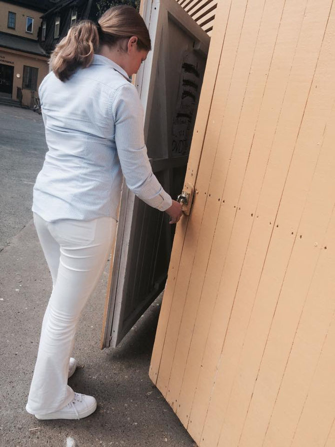 I denne boden selger vi varene våre