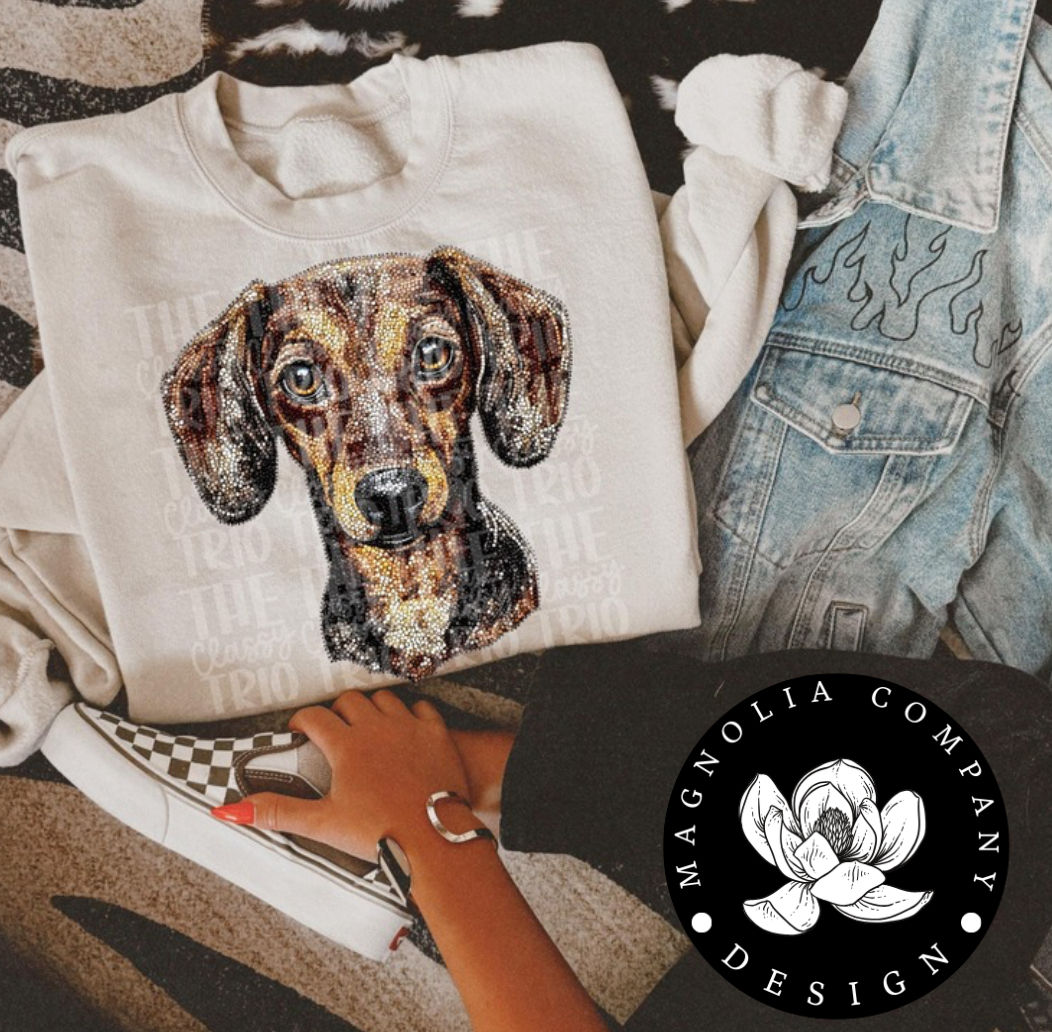 Rhinestone Dachshaun