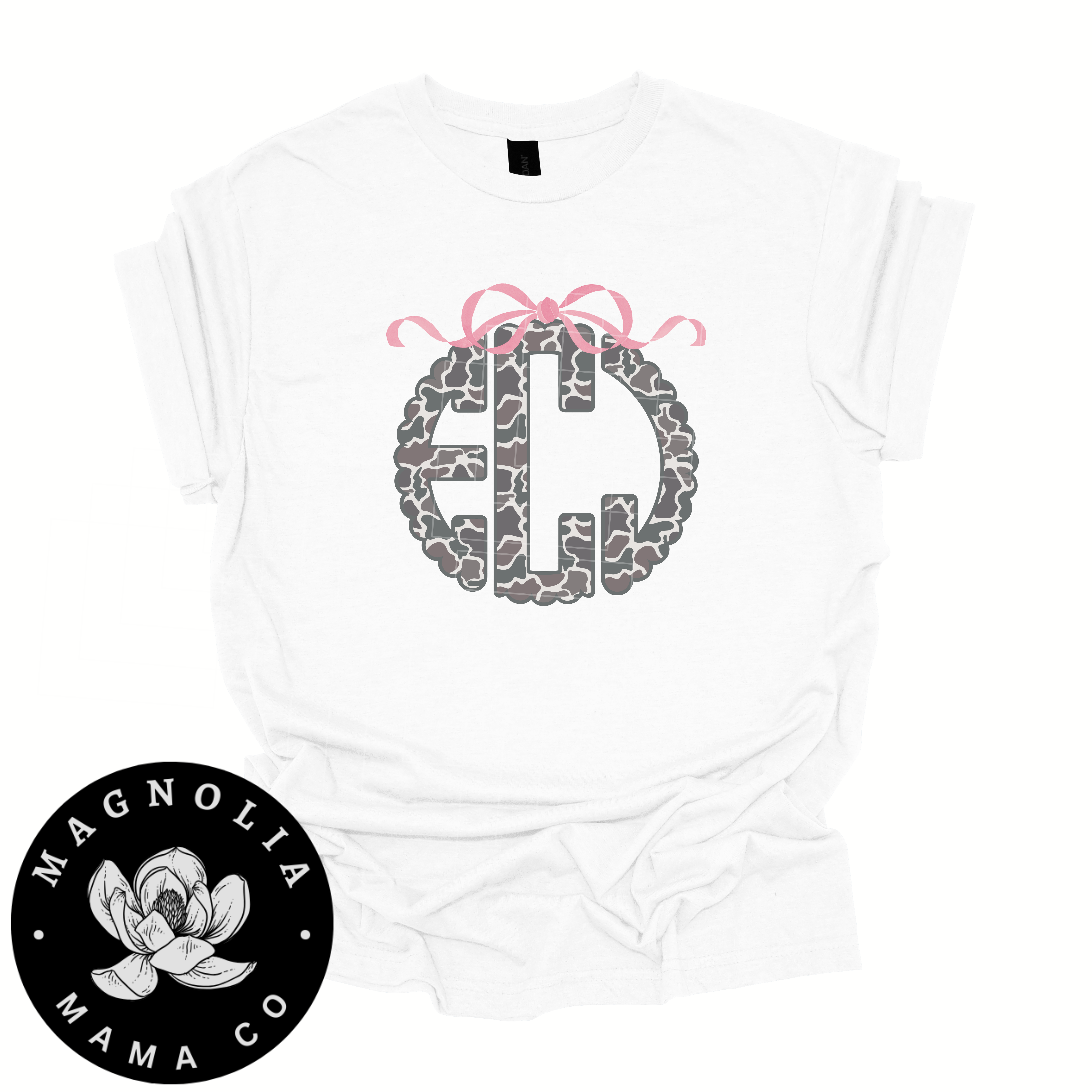 Camo Bow Monogram