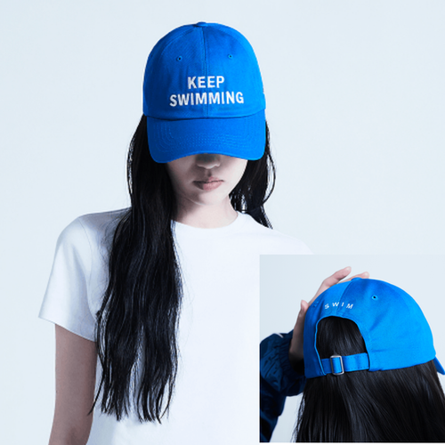 Keep Swimming Ball Cap (BLUE) | Aling Noona