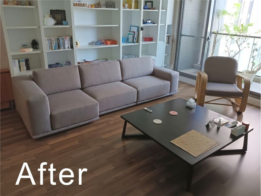 布沙發椅墊塌陷,局部更換椅墊