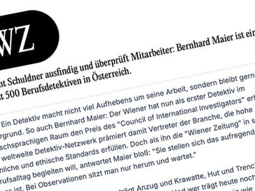 "Es gibt immer eine Spur": Bernhard Maier im Interview mit der Wiener Zeitung