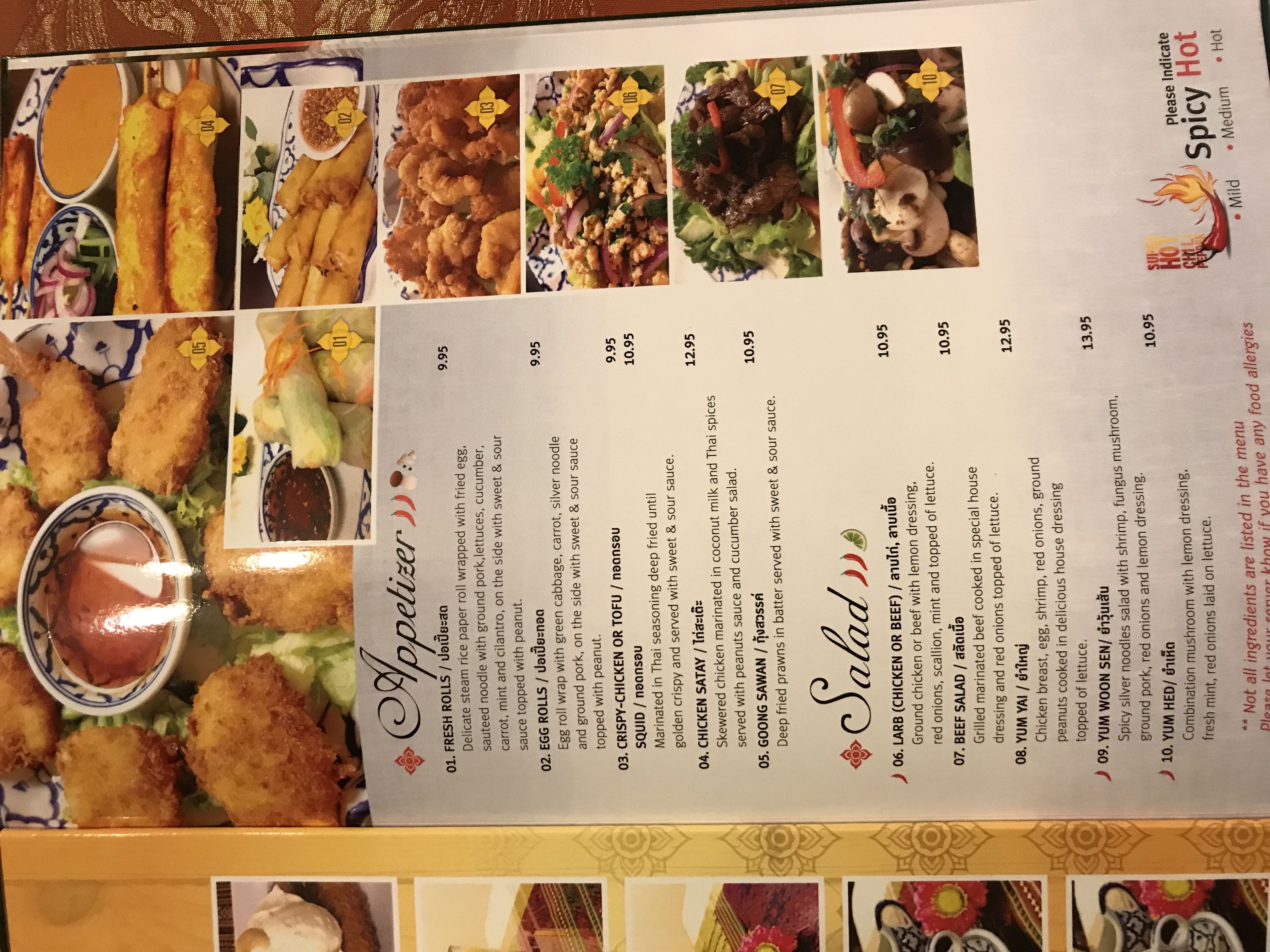 Menu | Thai House Alaska