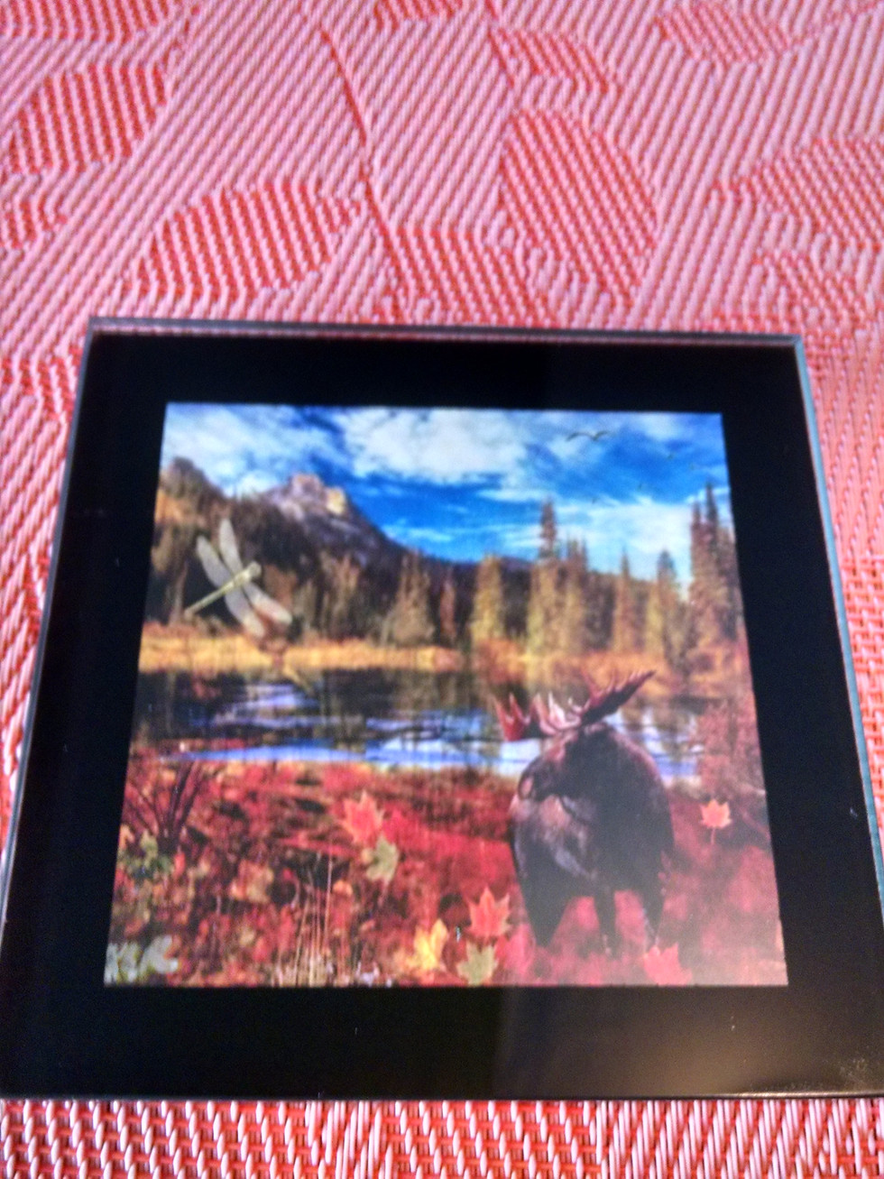 Thumbnail: Welcoming Autumn Glass Coaster