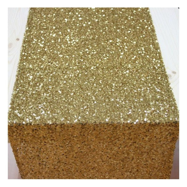 Miniature : Chemin de table sequin doré