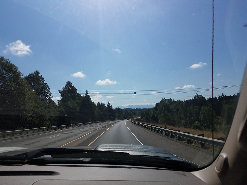 Highway 2 near Leavenworth, Washington State.
