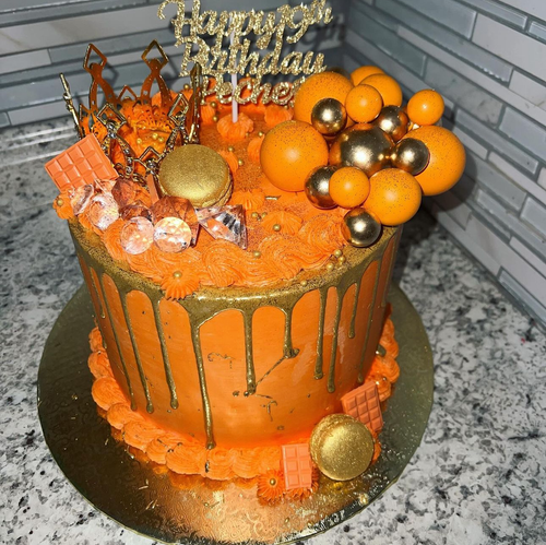 One Tier Cake $185 | SimplyBrittanySweets