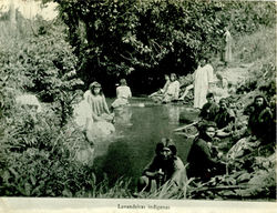Lavadeiras indígenas