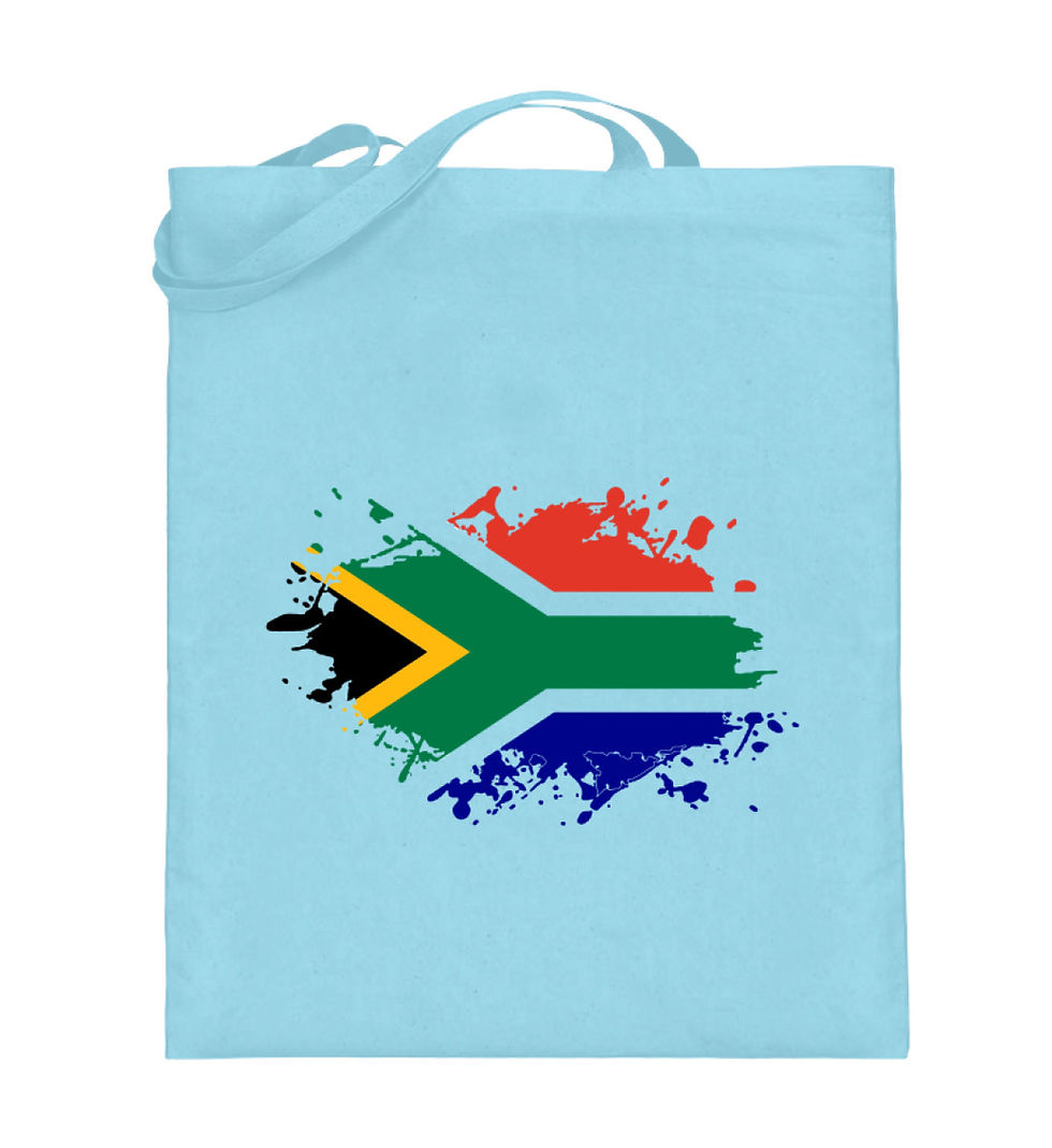 Thumbnail: Cotton Tote Bag With South African Flag