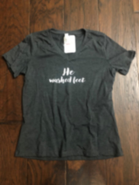 He Washed Feet T-Shirt, Large