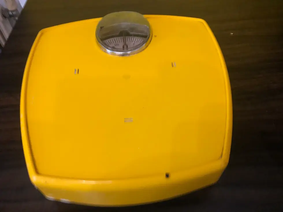 Miniaturbild: 1960er Personenwaage / Analog Waage/ 120 Kg/ 60er Jahre / gelb Germany