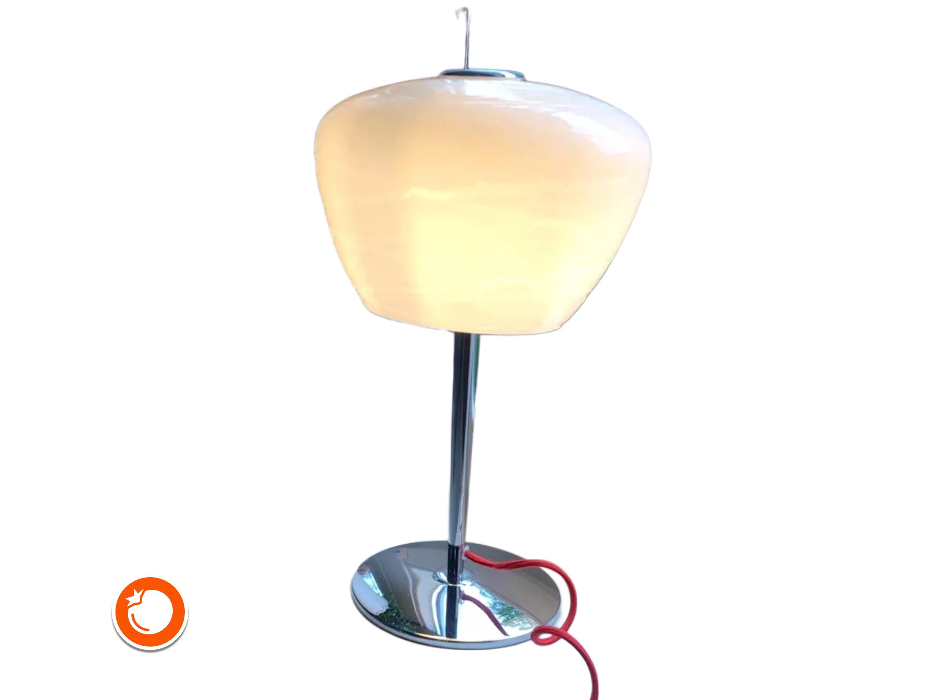 Hochwertige Designerlampe Ring Lighting Leeds Tischlampe 40cm mundgeblasen
