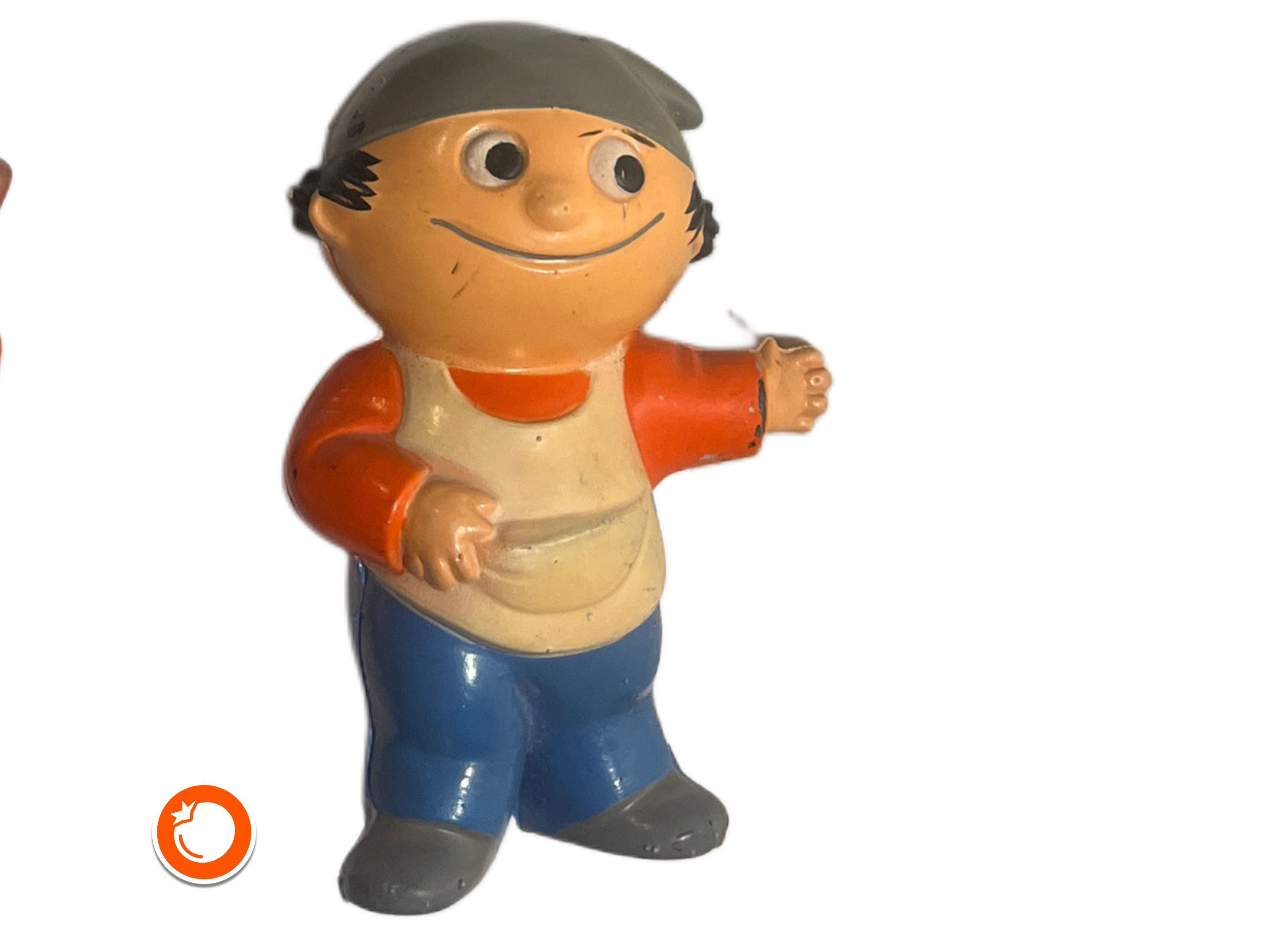 1960er ZDF Mainzelmännchen Goebel Figur Nr. 1 Anton rarität 11 cm Gummy german