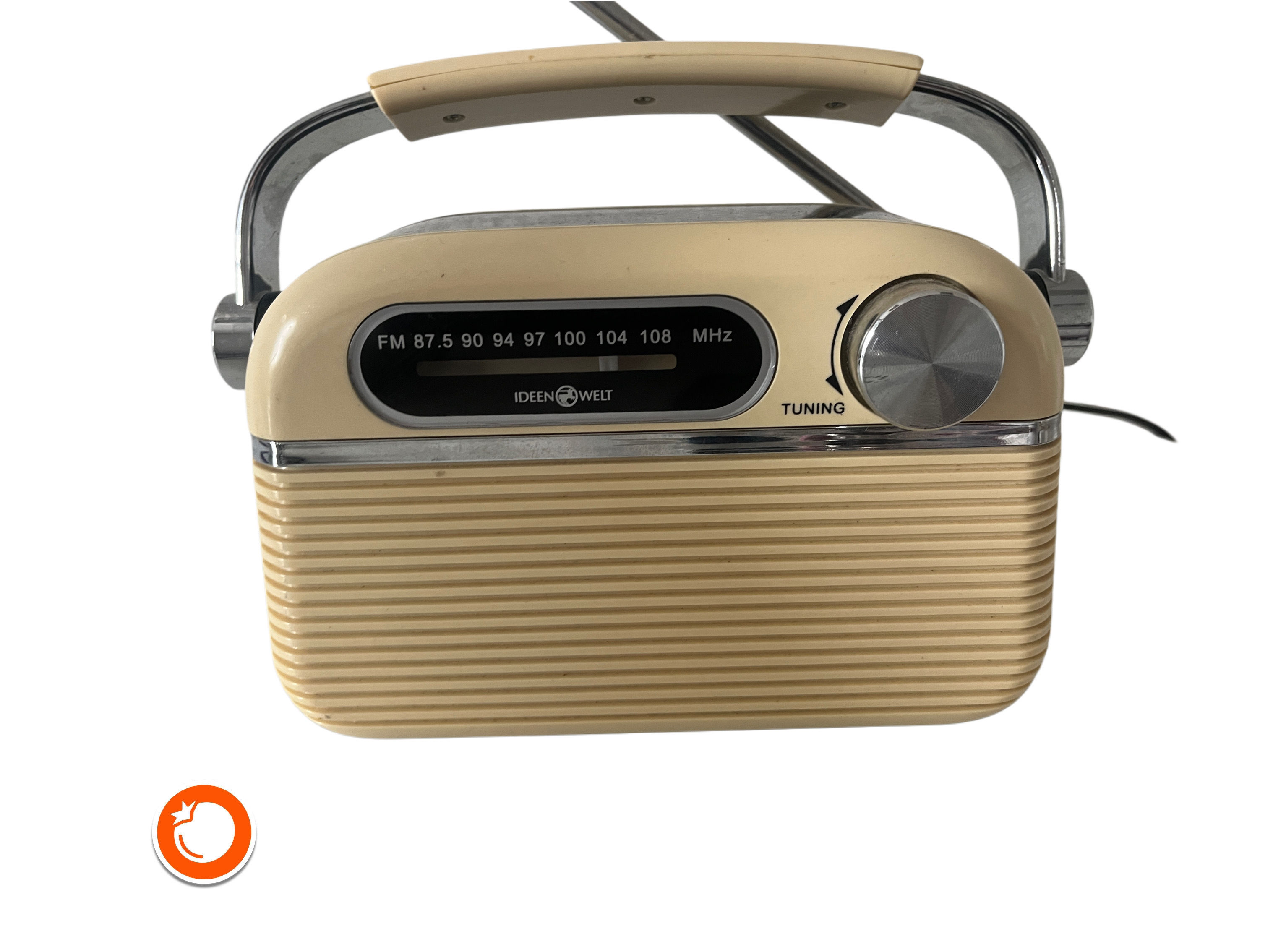 Ideen Welt Retro Bluetooth Radio Creme Germany
