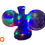 Miniaturbild: 1990er Drehendes  Discolight,  Discolicht  Tischlampe