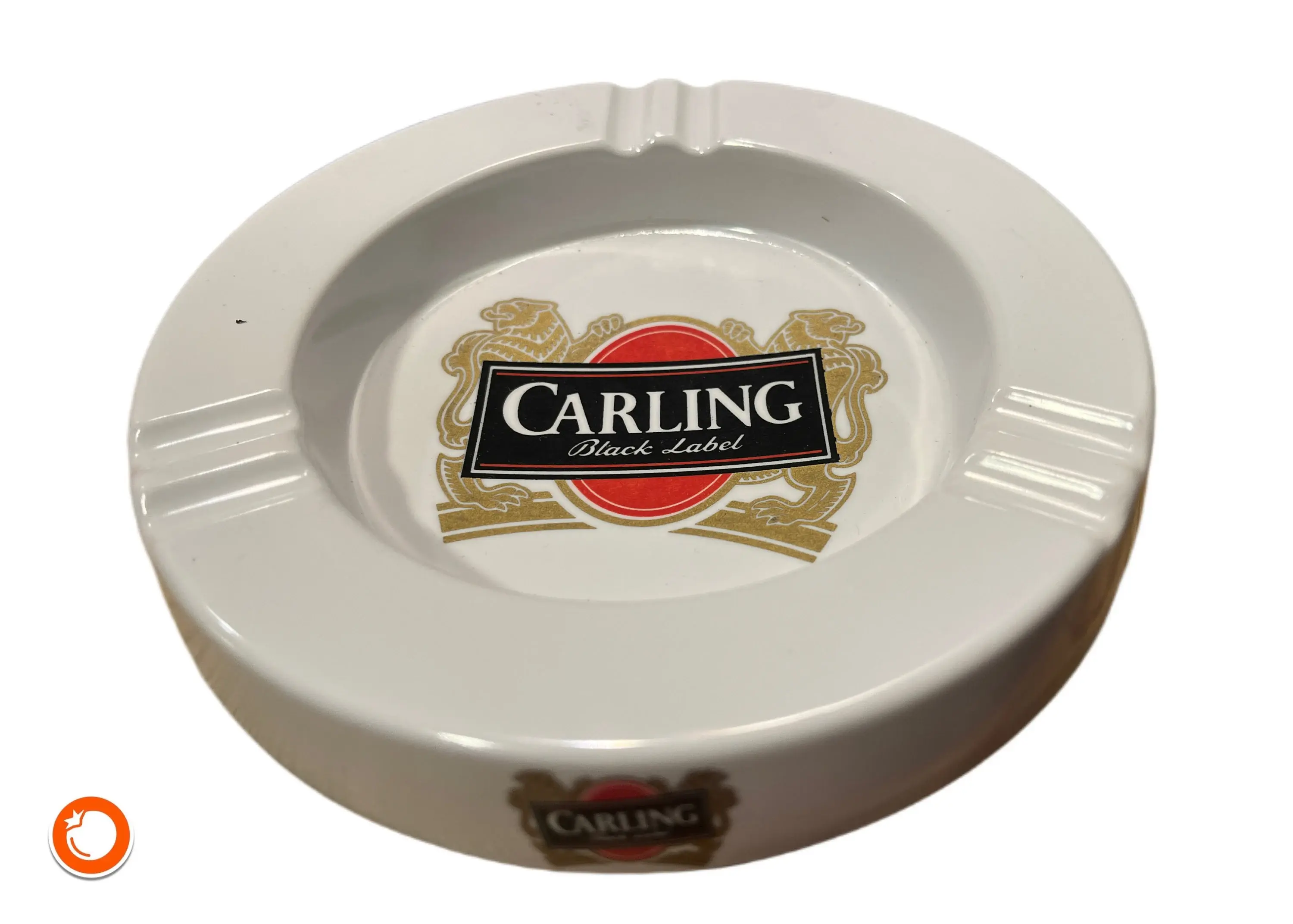 1960er original CARLING black label  Werbe-Aschenbecher  Sammler-Aschenbecher