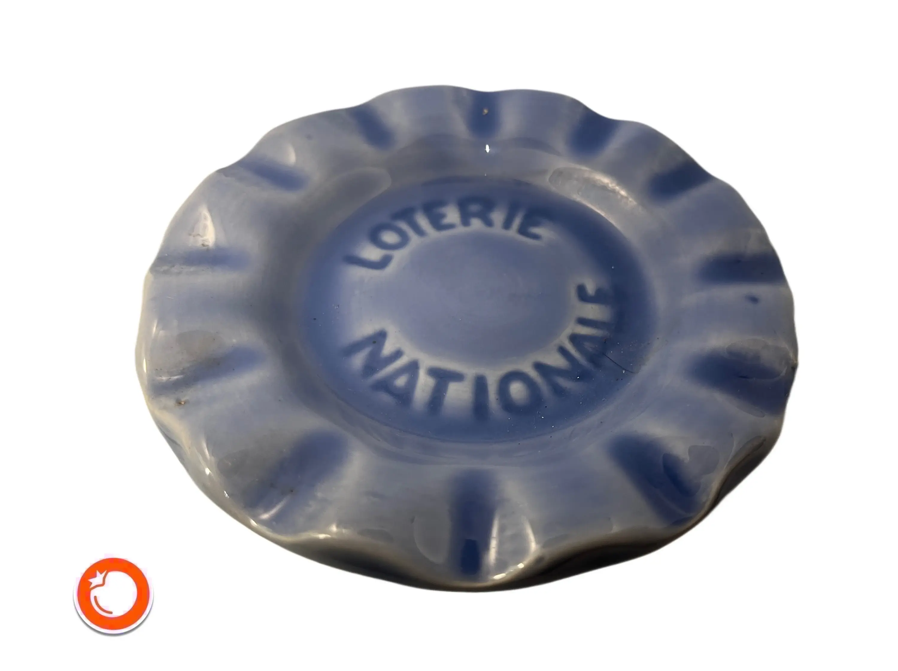 1960er originaler Loterie Nationale  Werbe-Aschenbecher Sammler-Aschenbecher