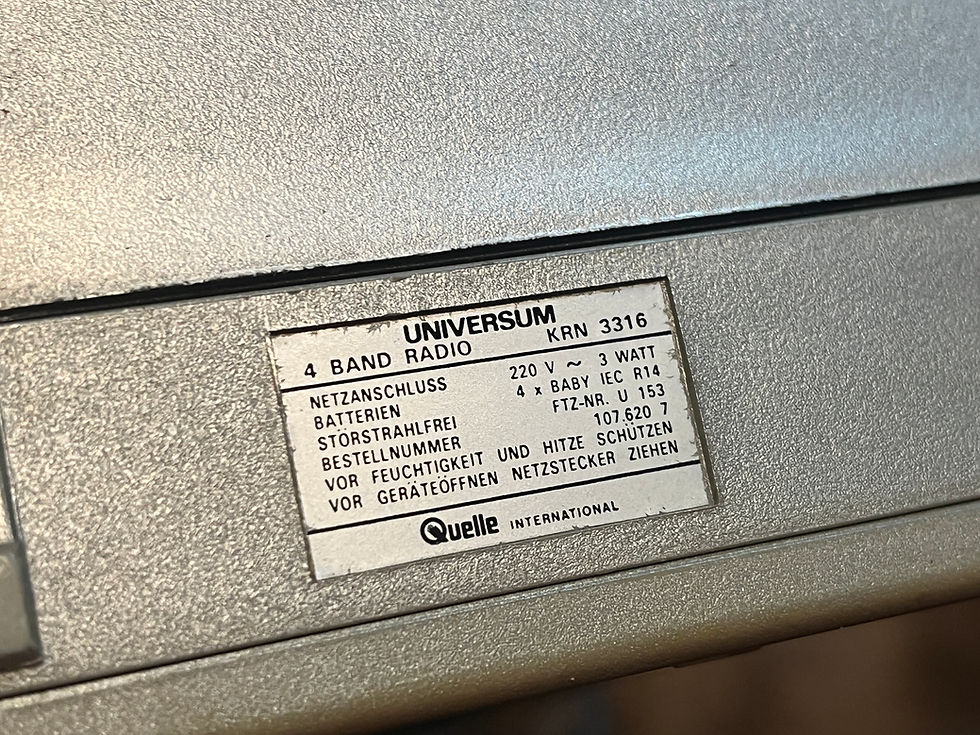 Miniaturbild: Universum 4-Band Radio krn3316 Germany