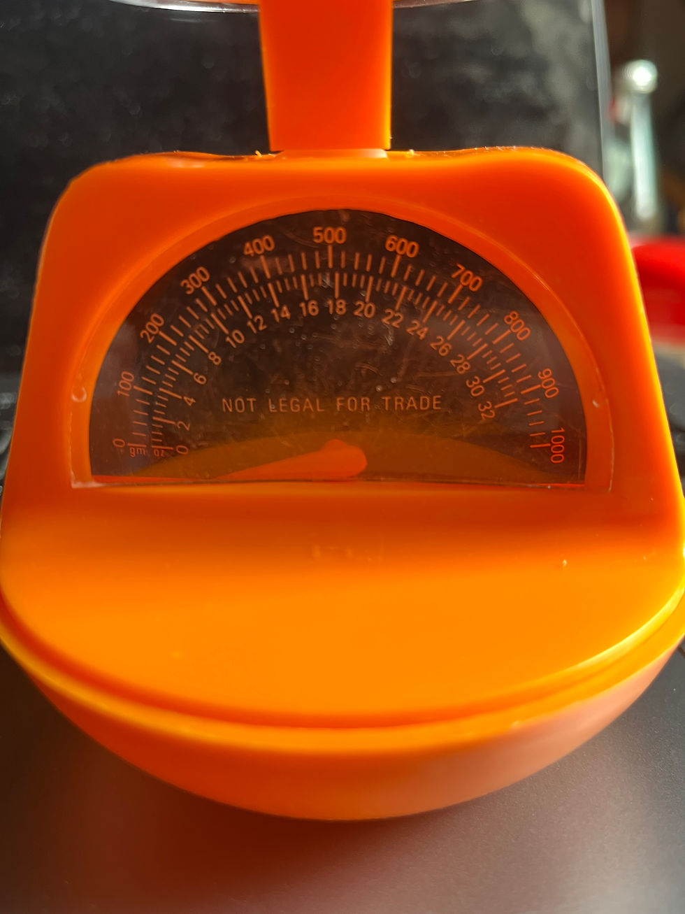 Miniaturbild: 1970er Küchenwaage  in OVP / Analog Waage / orange bis1 kg