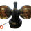 Miniaturbild: 1990er Drehendes  Discolight,  Discolicht  Tischlampe