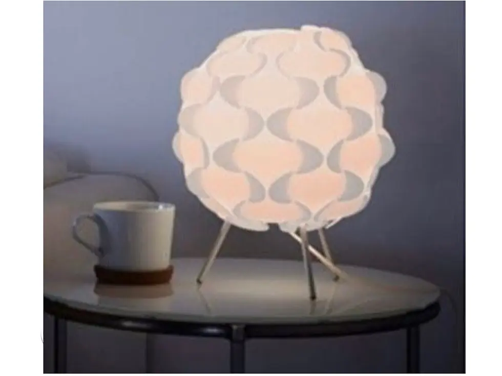 Miniaturbild: 1990er IKEA Fillsta Lampe Tischlampe Nachttischlampe weiß Kunststoffschirm Swed