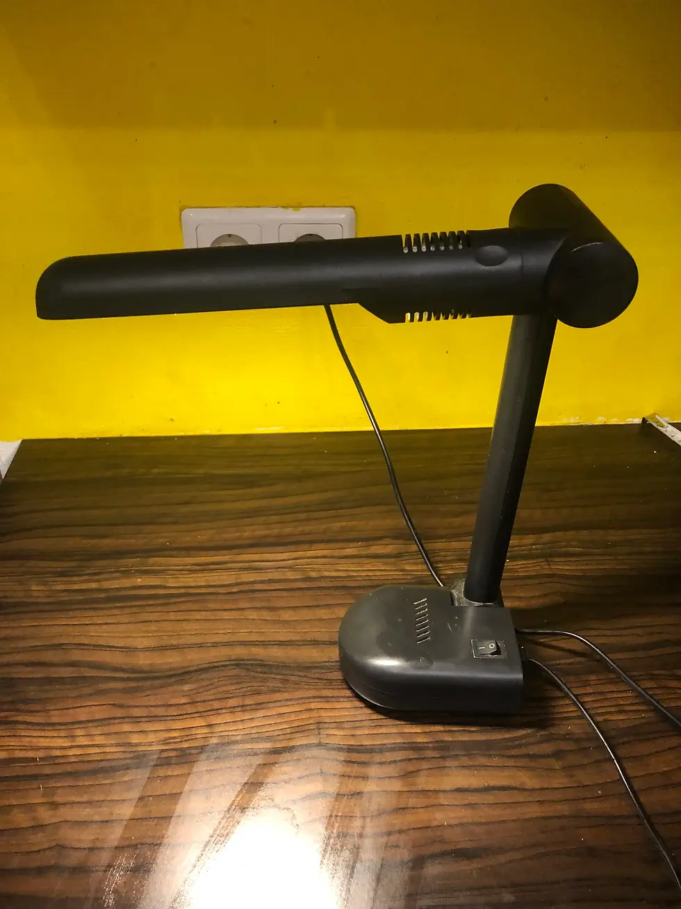 Miniaturbild: 1980er Schreibtischlampe schwarz Tischleuchte Designklassiker 53cm Germany V11