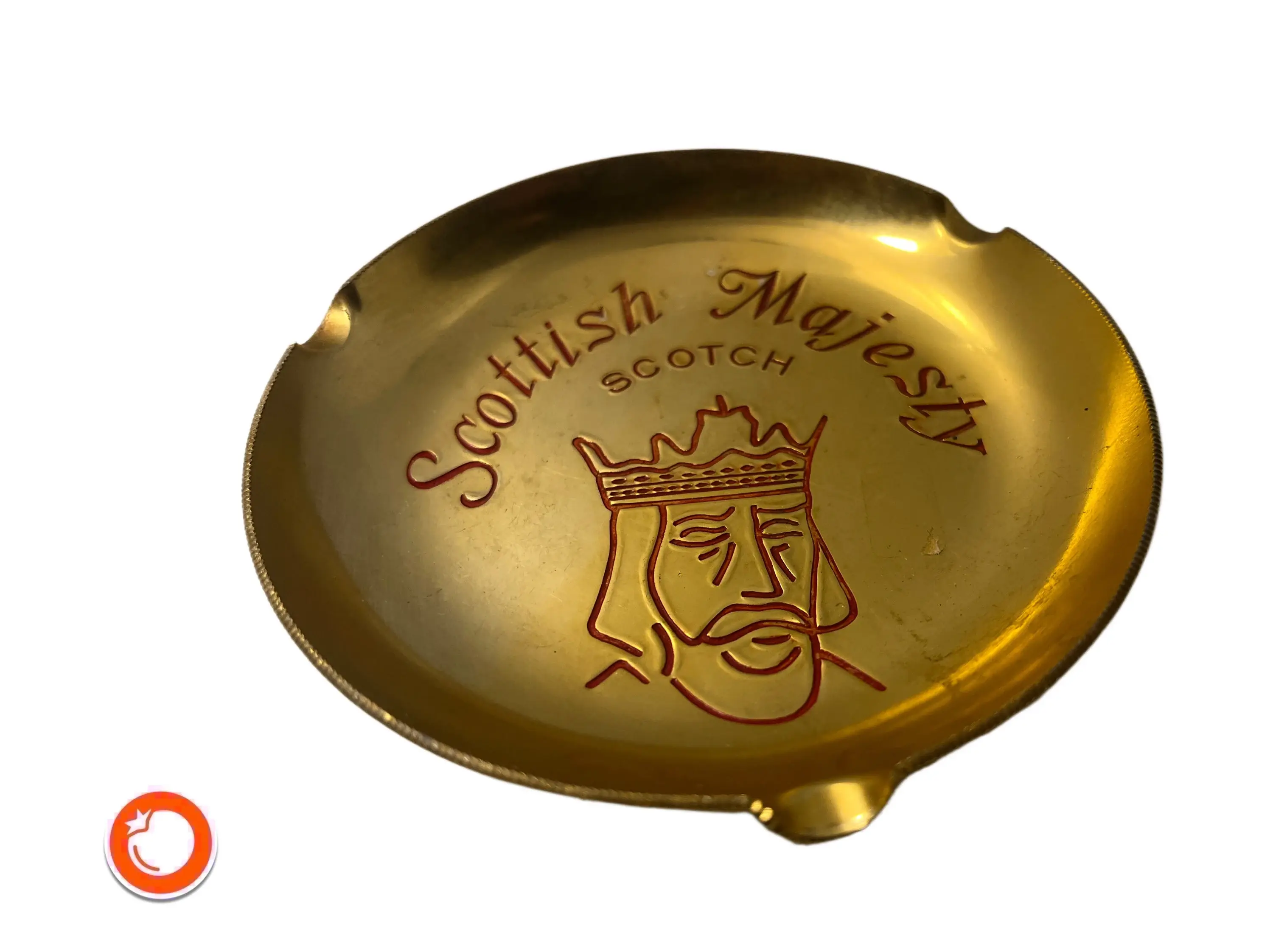 1970er originaler Scottish Majesty Werbe-Aschenbecher Sammler-