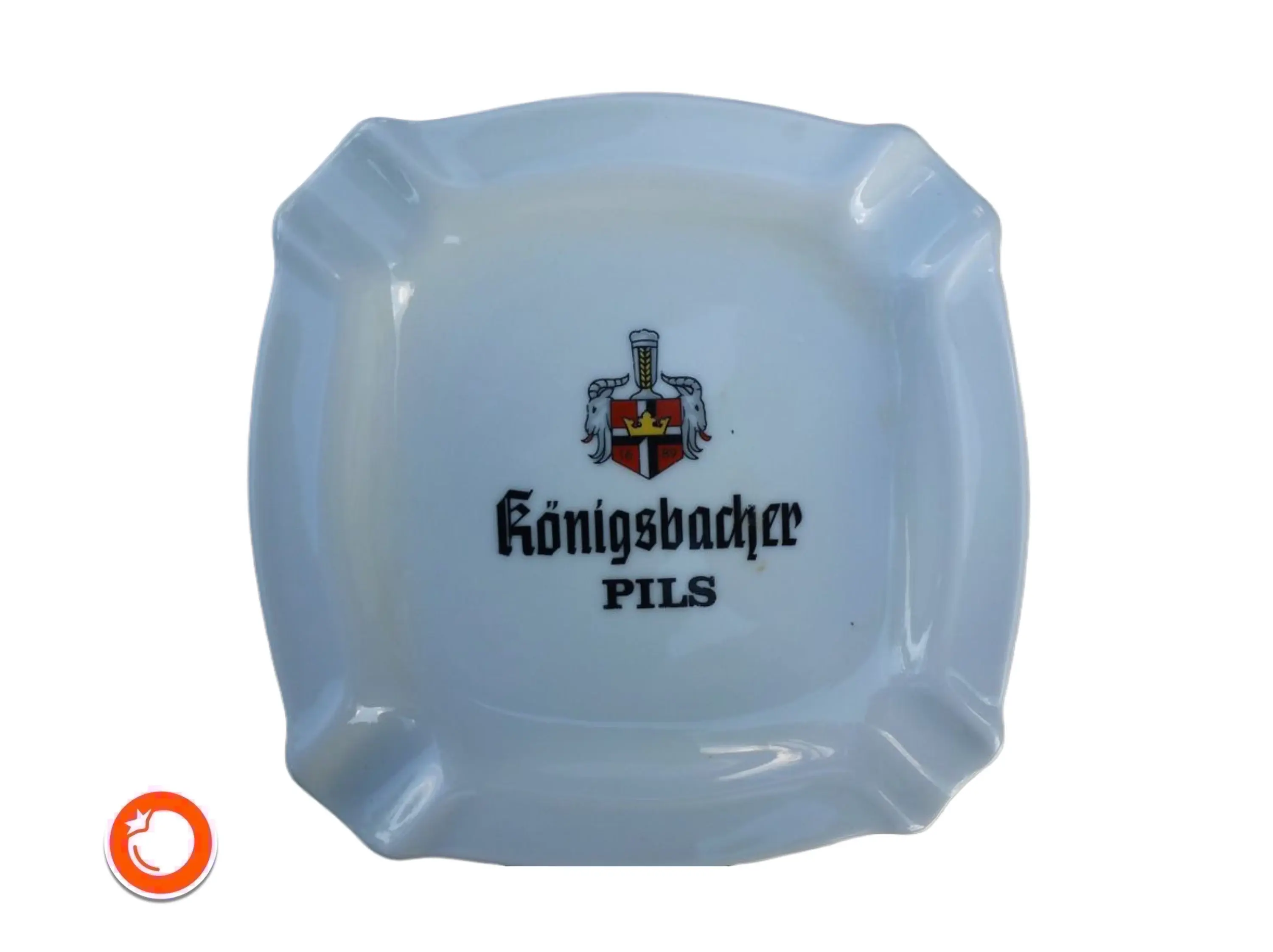 1970er originaler Königbacher Pils Werbe-Aschenbecher Sammler-Aschenbecher Porz