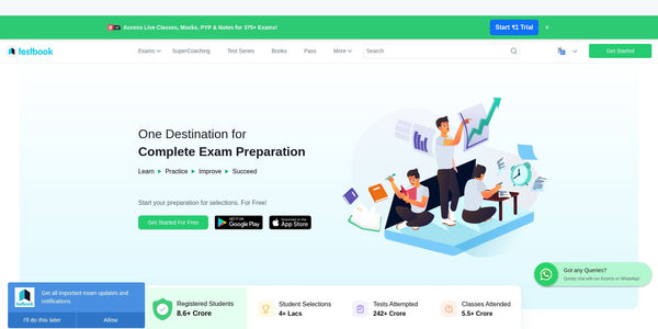 Testbook UPSC Mock Tests Screenshot