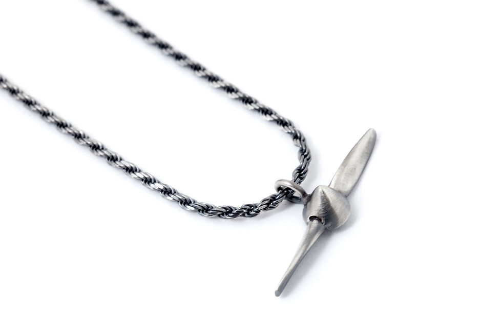 Thumbnail: Sterling Silver Propeller Necklace