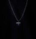 silver airplane necklace