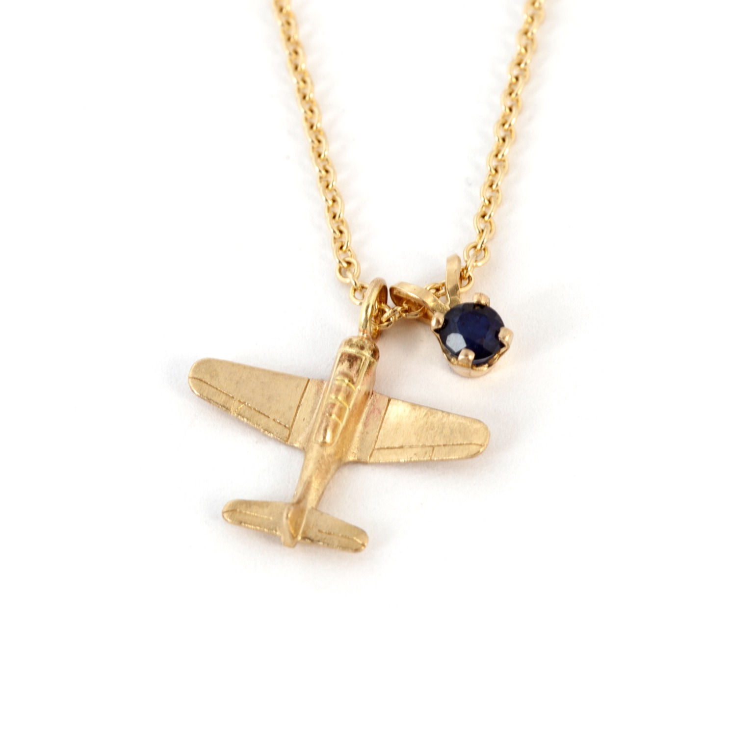 airplane pendant necklace
