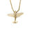 Thumbnail: Supermarine Spitfire Airplane Necklace in Solid 14K Gold.