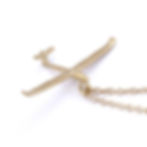 Thumbnail: 14K Gold Glider Plane Necklace, Gold Jewelry Gifts for Pilots.