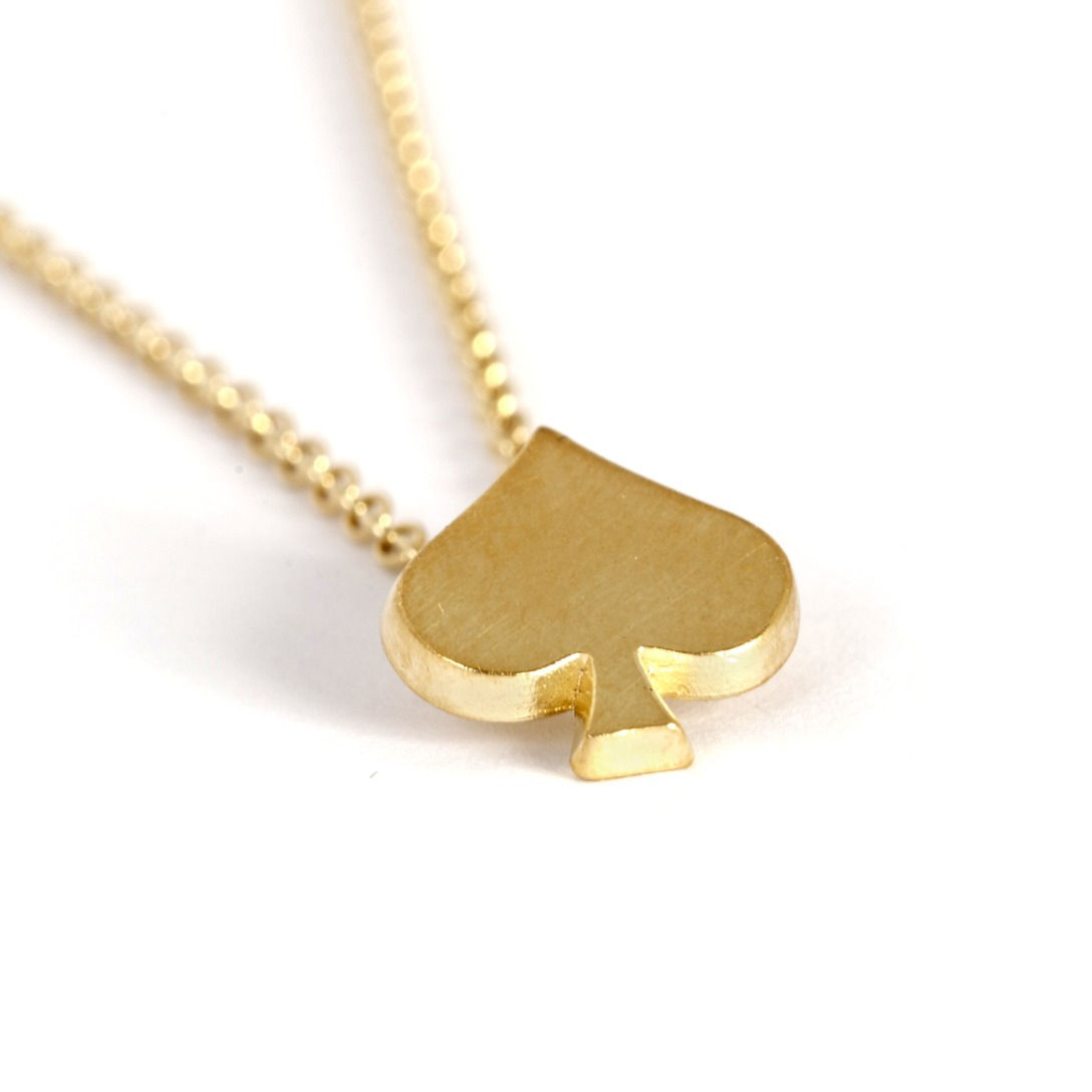 airplane necklace gold