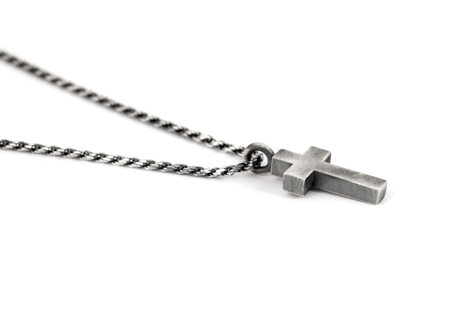 Thumbnail: silver cross necklace