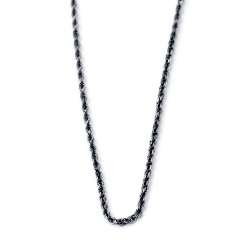 Mens rope necklace Sterling Silver Necklace Tomer M. Jewelry