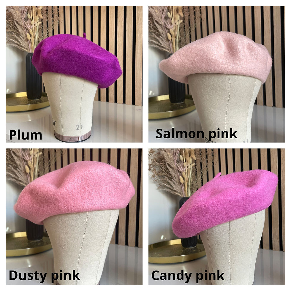 Miniaturbild: Silk flower beret with roses and daisies