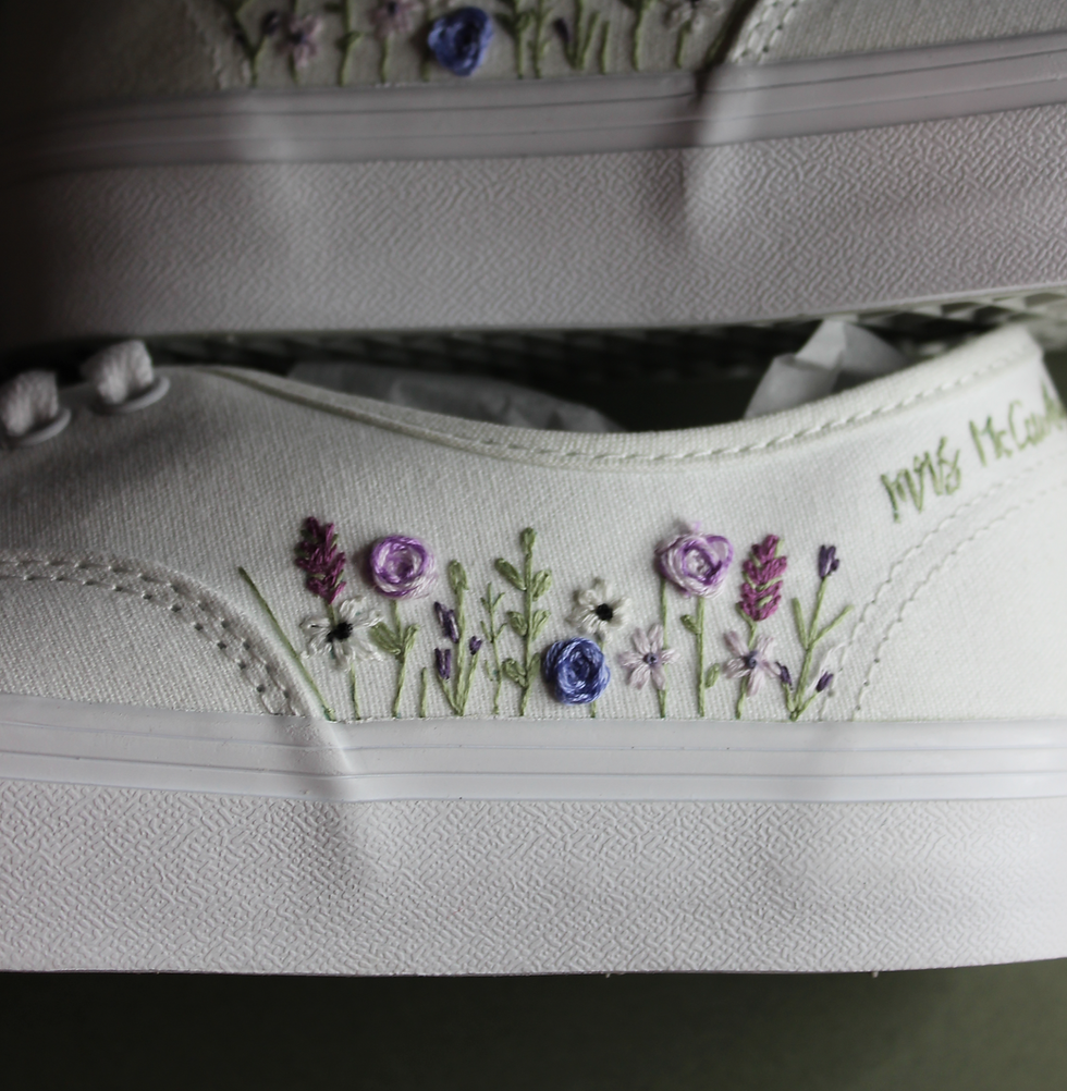 الصورة المصغرة: Purple and blue  wildflower rose design