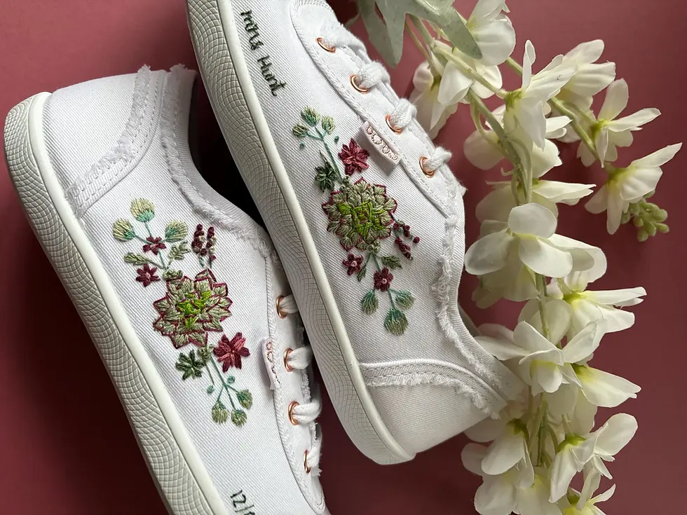 Miniaturbild: Bridal shoes, Sketchers and Bob's Bcute