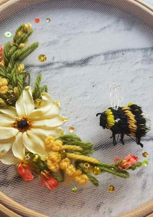 tulle embroidery