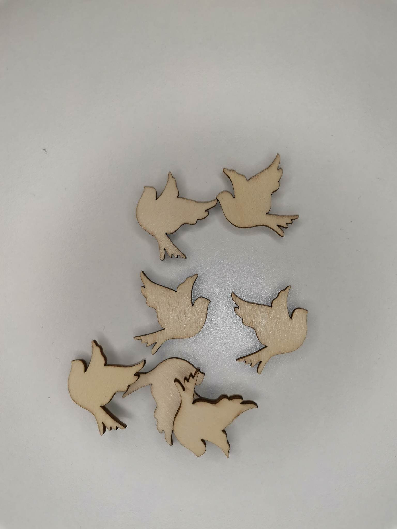 Colombe en bois, embellissement bois