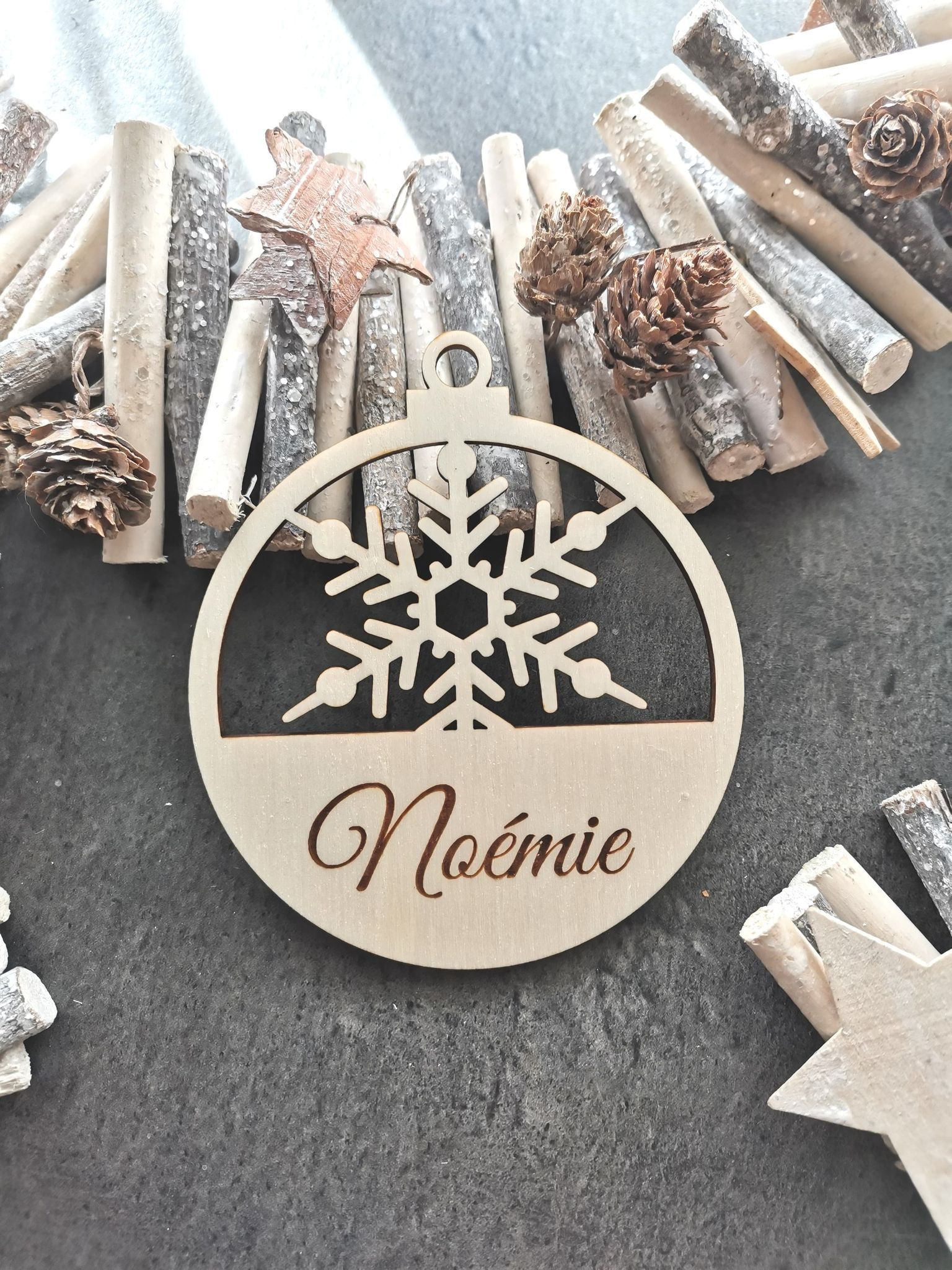 BOULE DE NOEL PERSONNALISEE