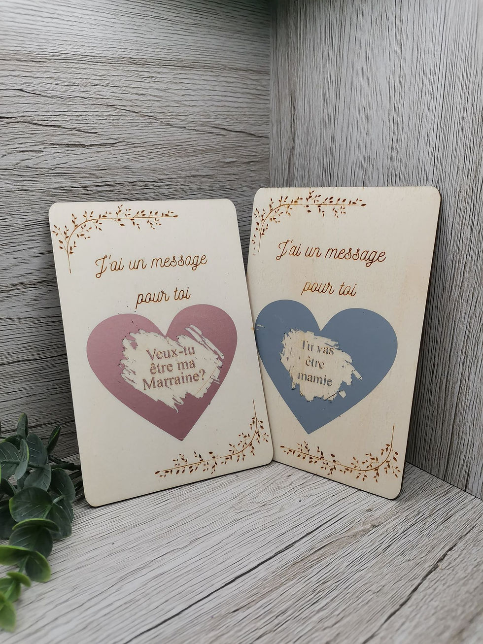 Miniature : CARTE A MESSAGE A GRATTER