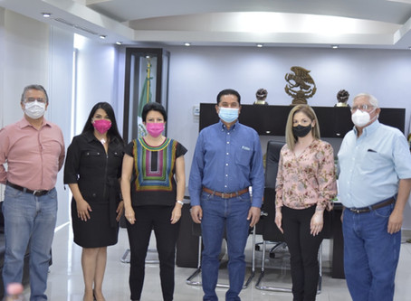 CÓNSUL DE MÉXICO EN DEL RÍO, TX., HIZO SU PRESENTACIÓN OFICIALANTE AUTORIDADES MUNICIPALES DE ACUÑ