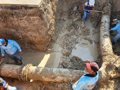 REHABILITA SIMAS LÍNEA PRINCIPAL DE 18 PULGADAS DE LA RED DE AGUA POTABLE