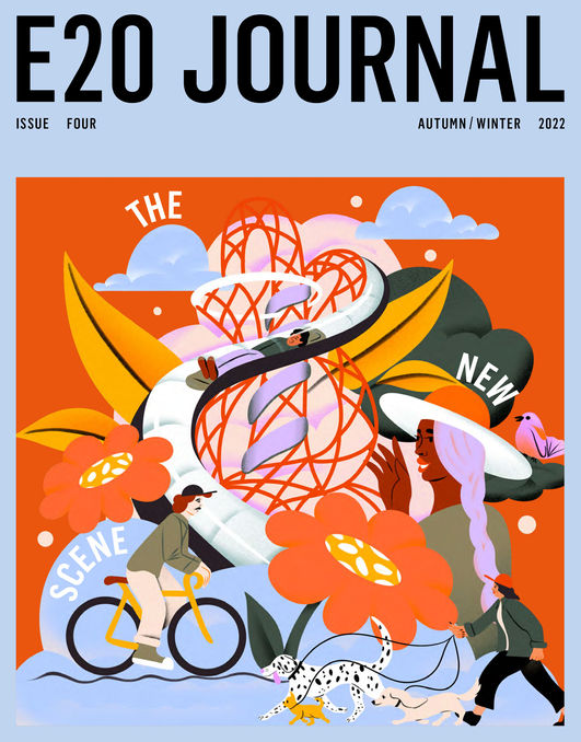 The Illustrated cover of E20 Journal, Issue 04 for Westfield