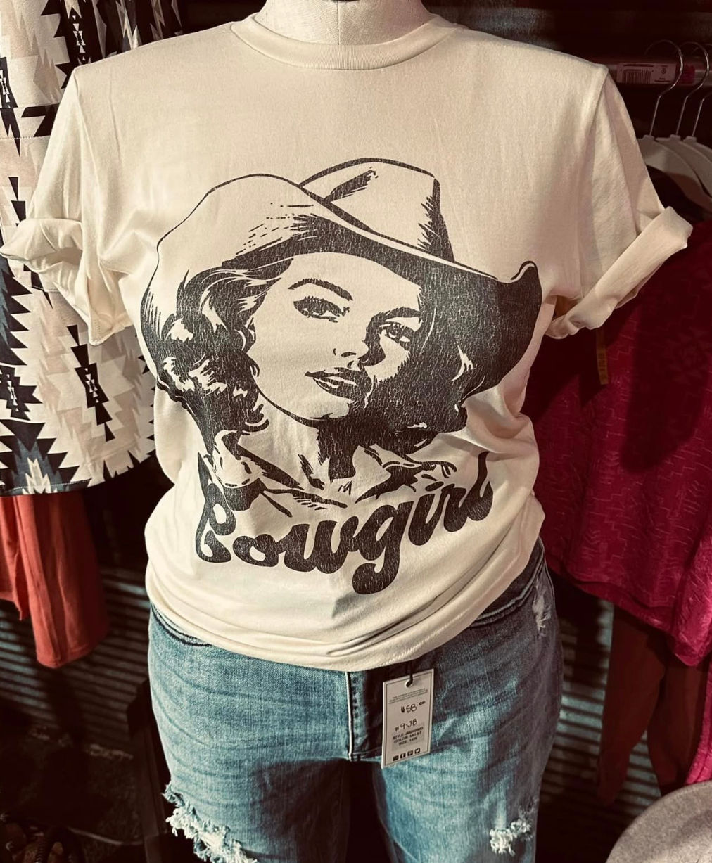 Vintage cowgirl T